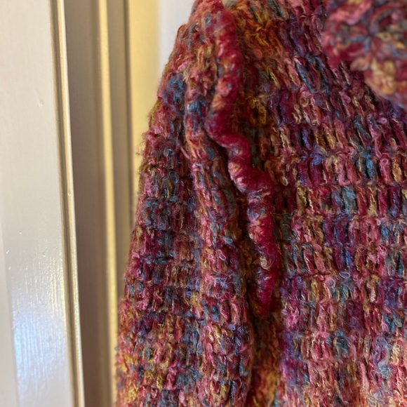 Gil Aimbez Vintage Colorful Textured Women's Cardigan M - Picture 10 of 10